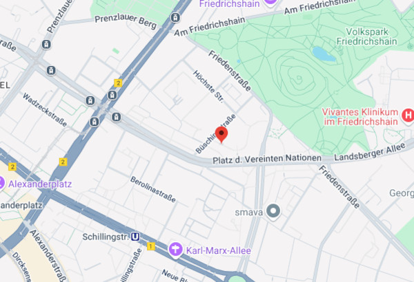 Standort Camper-Vermietung Berlin auf Google Maps
